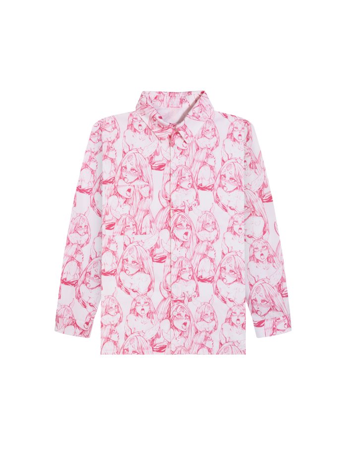 Рубашка унисекс Kaguya pink, аниме Наруто