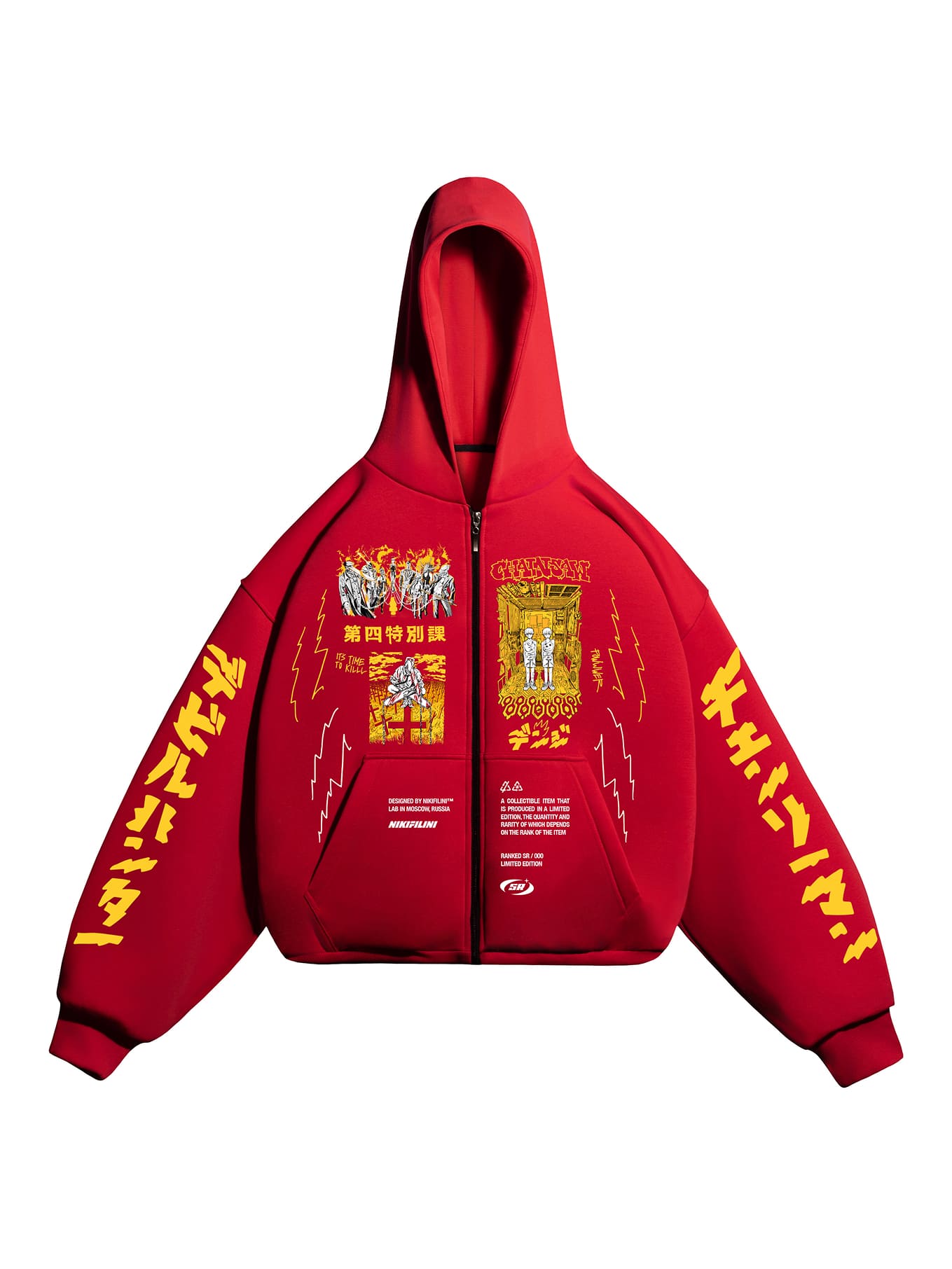 セール品 SQUID MANIAレインウエアEGI TRIBAL [レッド] M 限定 レイン