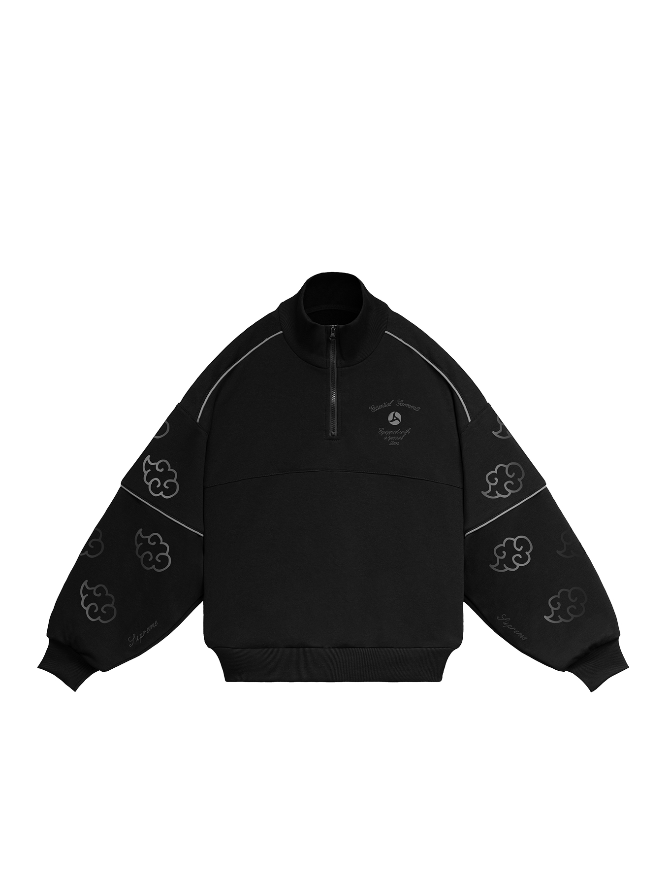 СВИТШОТ НА МОЛНИИ | OBSIDIAN VEIL (ОБСИДИАНОВАЯ ЗАВЕСА)