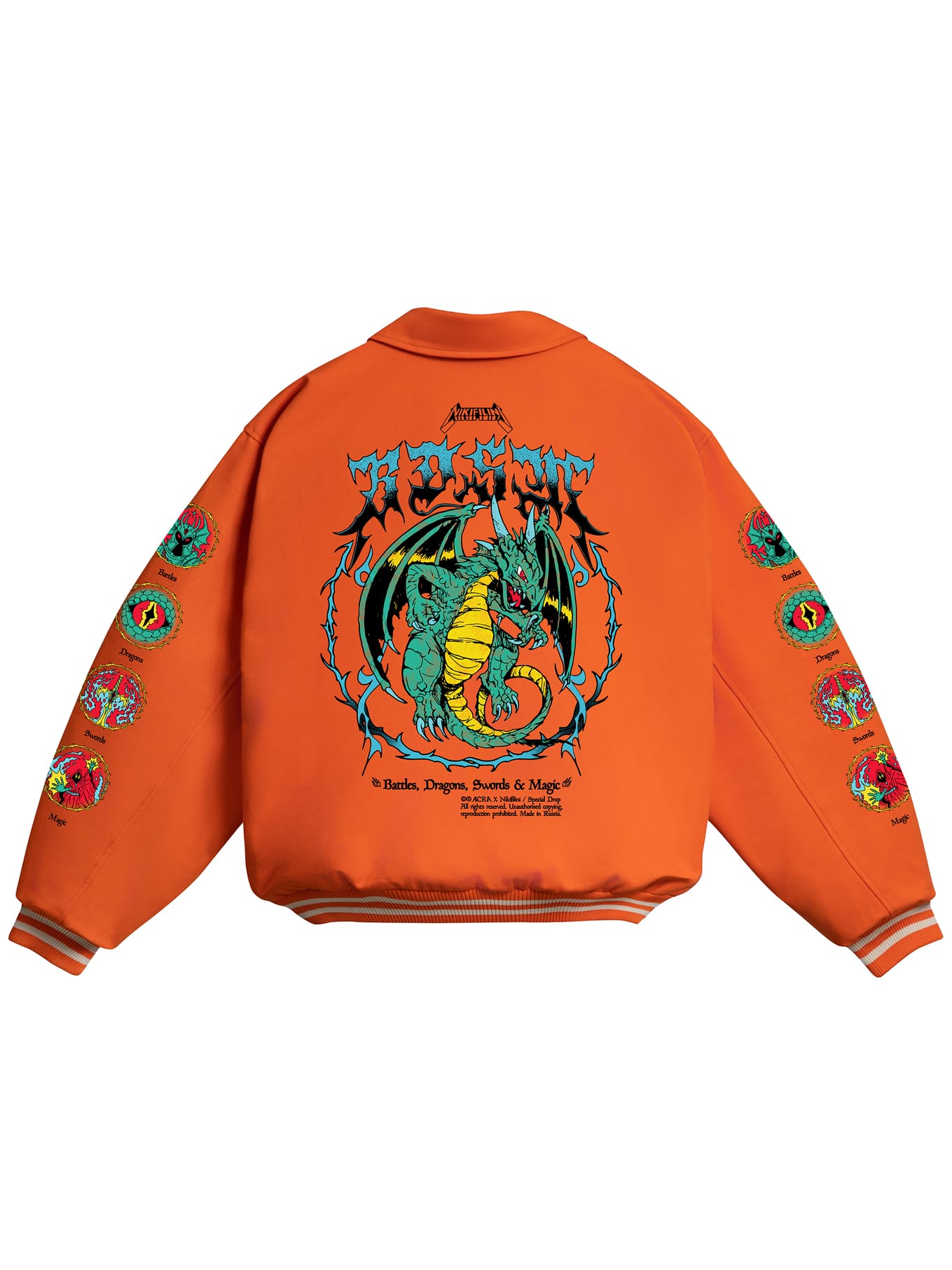 ДЖИНСОВЫЙ БОМБЕР | BDSM ORANGE  (ИГРЫ НА СТОЛЕ, ОРАНЖЕВЫЙ)