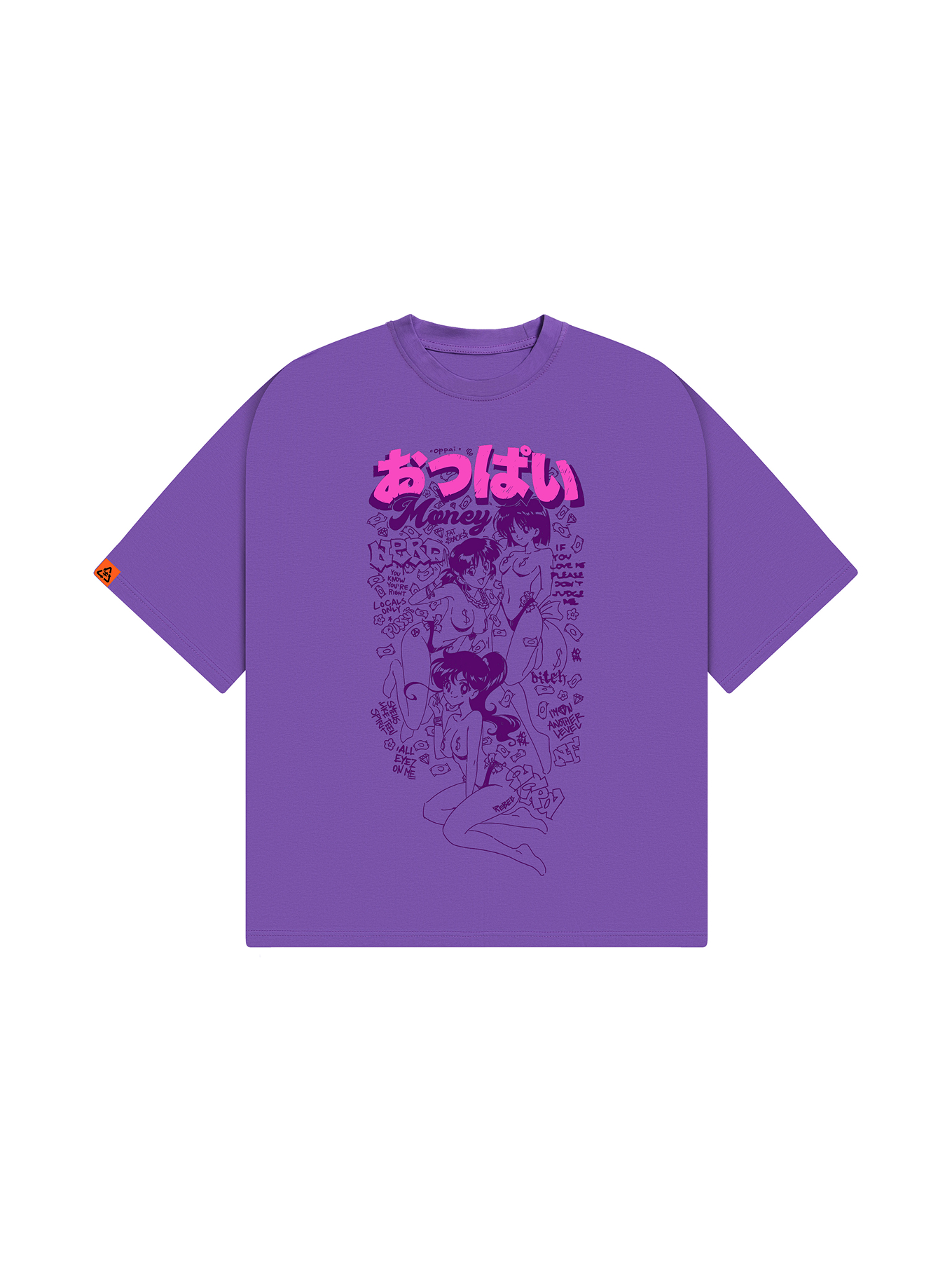 ФУТБОЛКА | OPPAI VLT  (БОЛЬШАЯ СИЛА, ФИОЛЕТОВЫЙ)