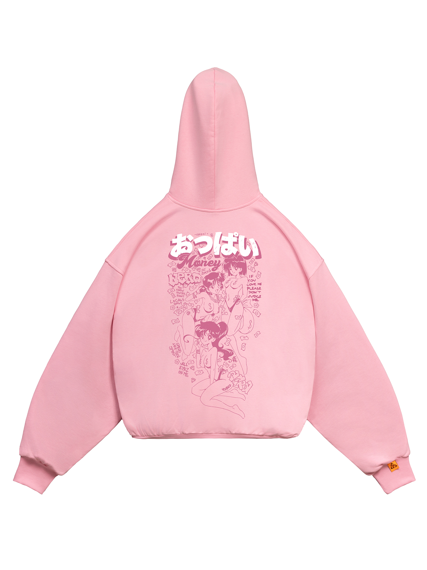 ХУДИ НА МОЛНИИ | OPPAI PINK  (БОЛЬШАЯ СИЛА, РОЗОВЫЙ)